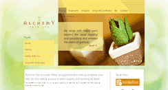 Desktop Screenshot of alchemyskinspa.com